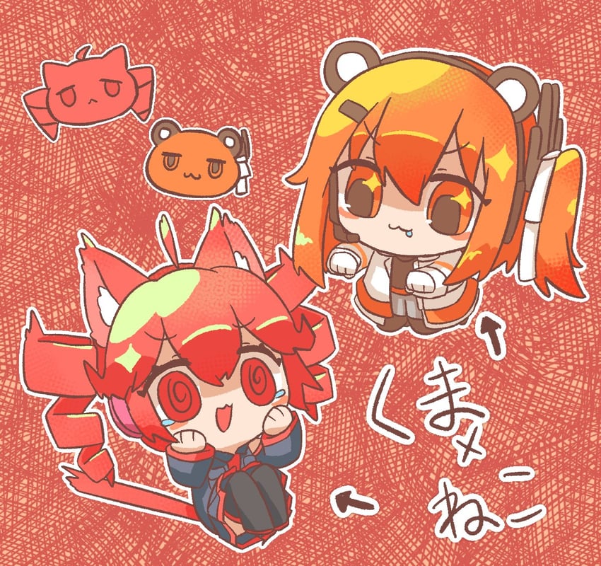 kasane teto and adachi rei (utau and 1 more) drawn by hyouenn
