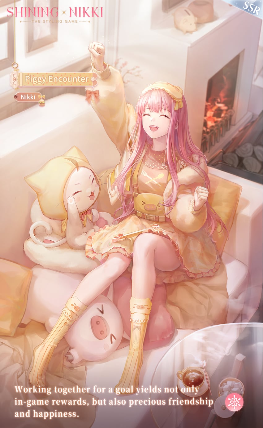 nikki, momo, and piggy encounter (nikki and 1 more)