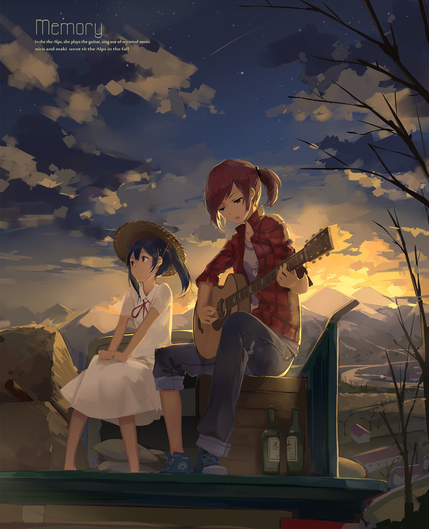 nishikino maki and yazawa nico (love live! and 1 more) drawn by huanxiang_heitu