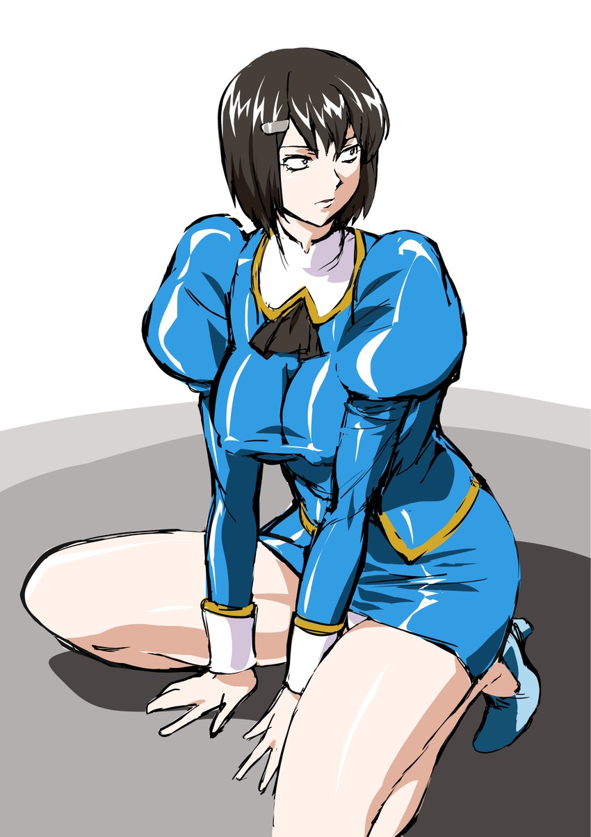 blue delmo and blue delmo d (aika and 1 more) drawn by mamesi_(suhk8583)