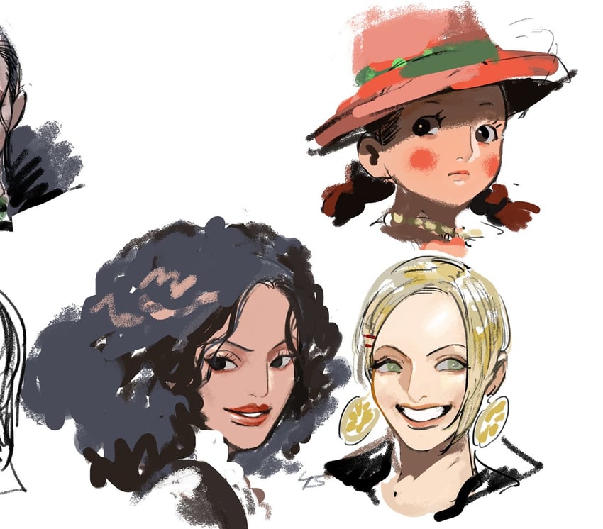 miss valentine, miss goldenweek, and paula (one piece) drawn by nisir0