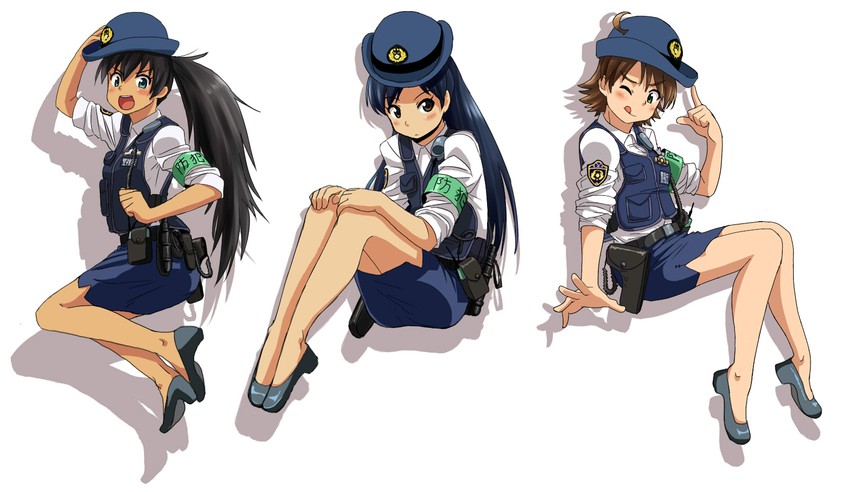 hoshii miki, kisaragi chihaya, ganaha hibiki, and awakened miki (idolmaster) drawn by kozou_(rifa)
