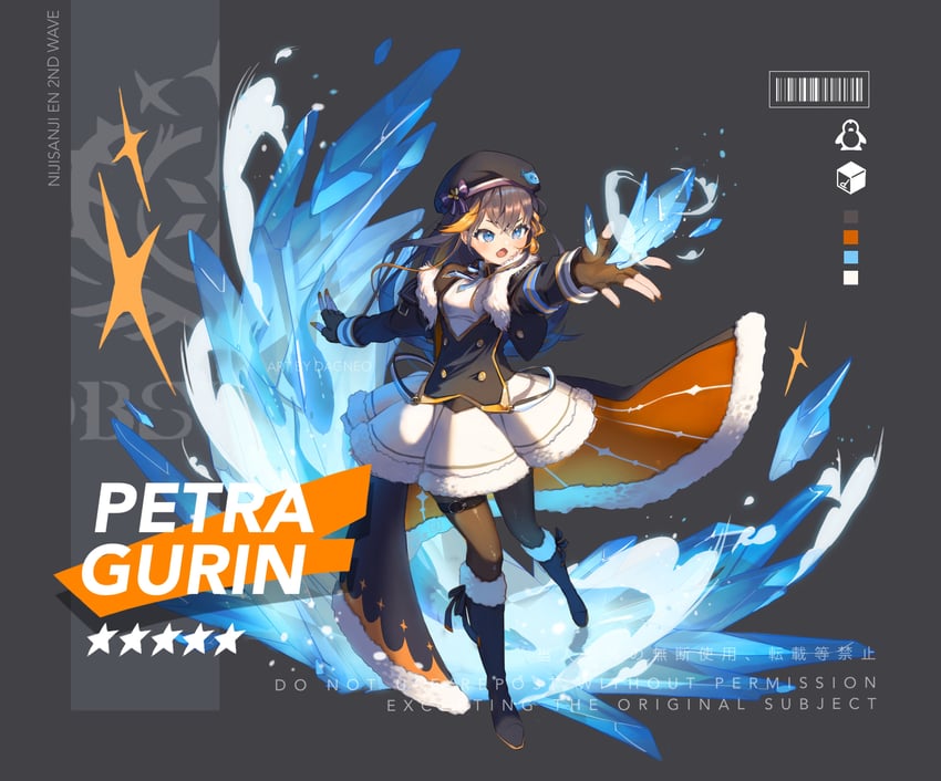 petra gurin (nijisanji and 1 more) drawn by dddagneo
