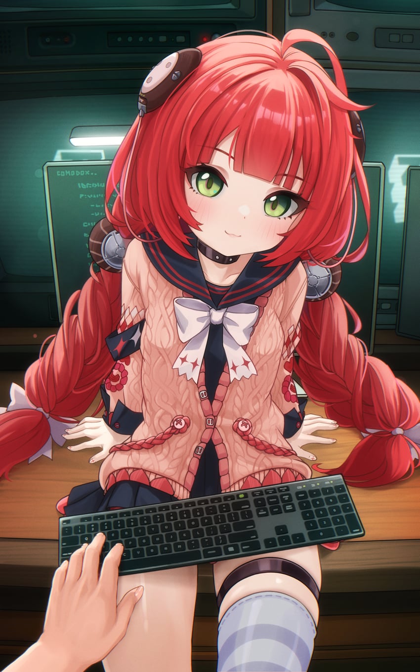 ukinami yuzuha (zenless zone zero) drawn by comodox