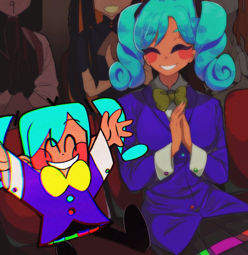 hatsune miku, adachi rei, yi xi, and feng yi (vocaloid and 6 more) drawn by ambretta