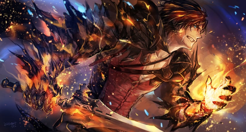 clive rosfield (final fantasy and 1 more) drawn by uroko_(mnr)