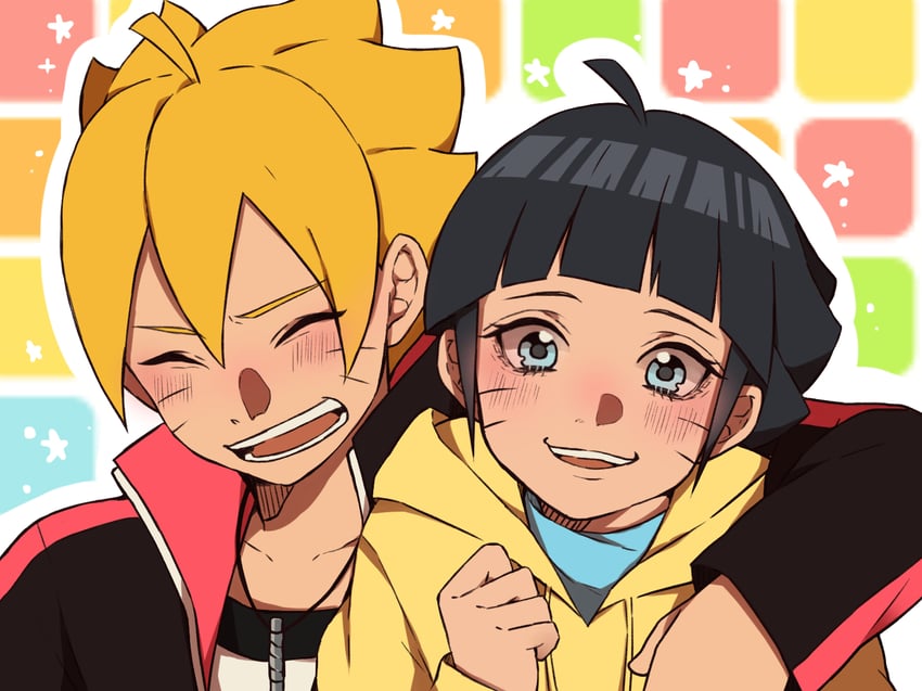 uzumaki boruto and uzumaki himawari (naruto and 1 more) drawn by toco_(love-hmhm-tocotoco)