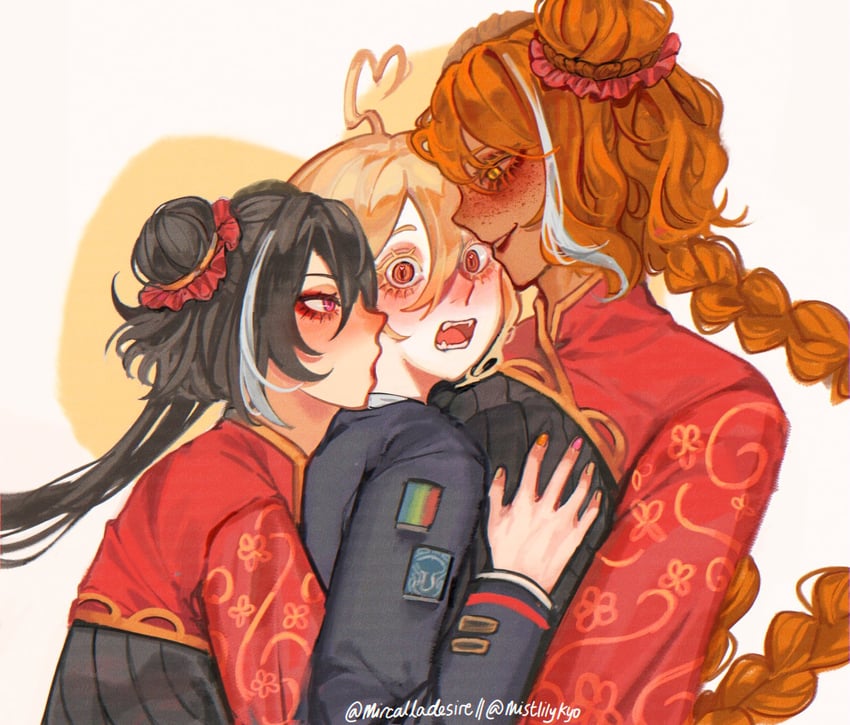 ishmael, don quixote, and jia xichun (project moon and 1 more) drawn by kiyo_(mistlilykyo) and tails_(bug_ch3ss)