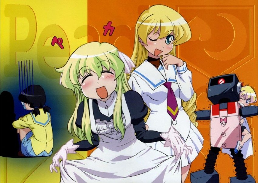 rebecca miyamoto, behoimi, media, nanjou misao, and robokko (pani poni dash!)