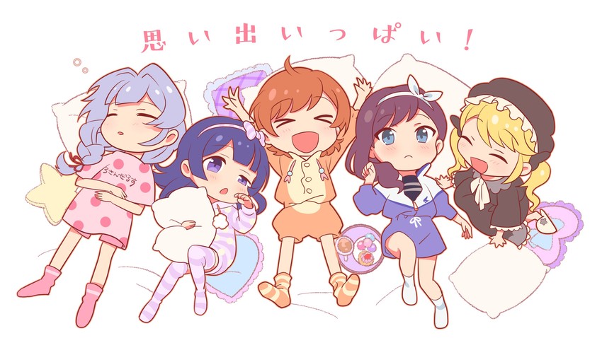 aijou karen, tomoe tamao, yukishiro akira, yanagi koharu, and ootsuki aruru (shoujo kageki revue starlight and 1 more)