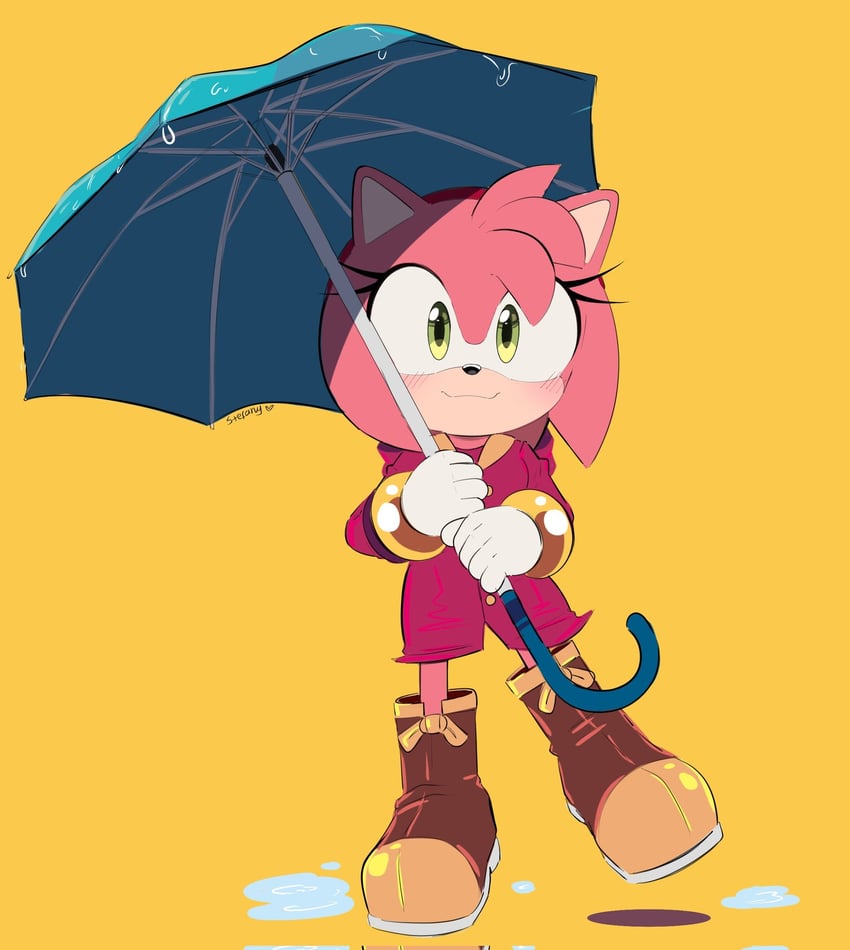 amy rose (sonic and 1 more) drawn by steffybs