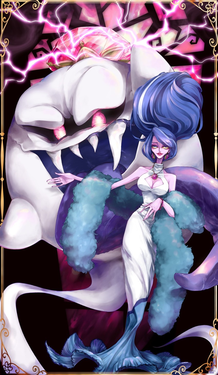 king boo and hellen gravely (mario and 2 more) drawn by licker610
