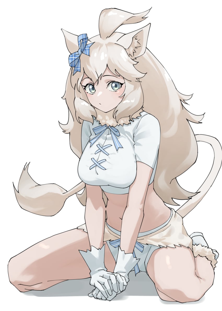 white lion (kemono friends and 1 more) drawn by tanabe_(fueisei)