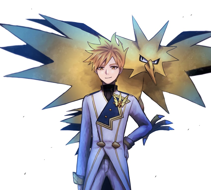 blue oak and zapdos (pokemon and 1 more) drawn by 85dusk