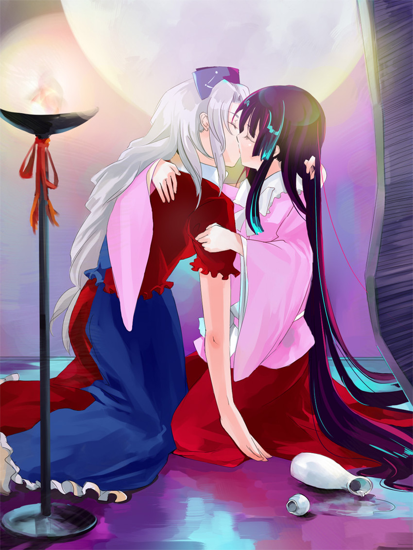 houraisan kaguya and yagokoro eirin (touhou) drawn by mosuke
