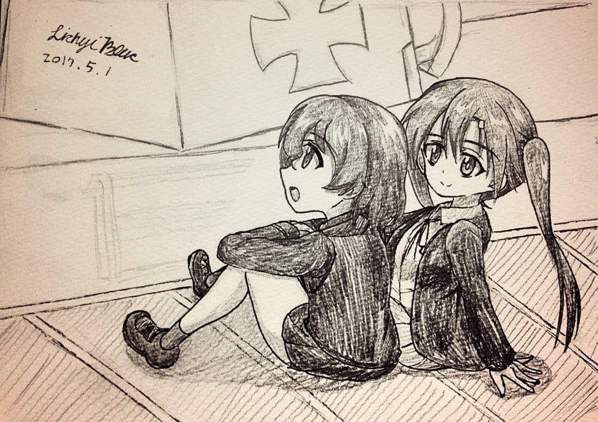 nakasuga emi (girls und panzer and 1 more) drawn by lichyiblue
