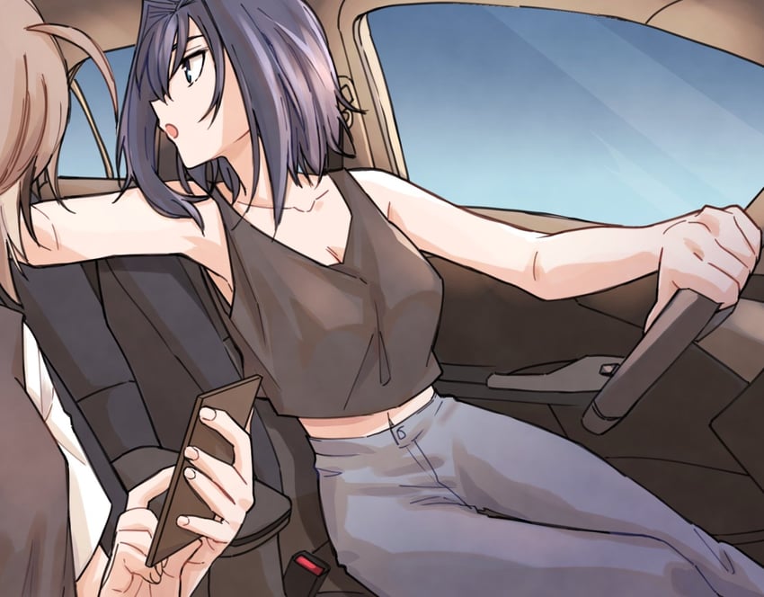 ouro kronii and nanashi mumei (hololive and 1 more) drawn by anco_(platanity)
