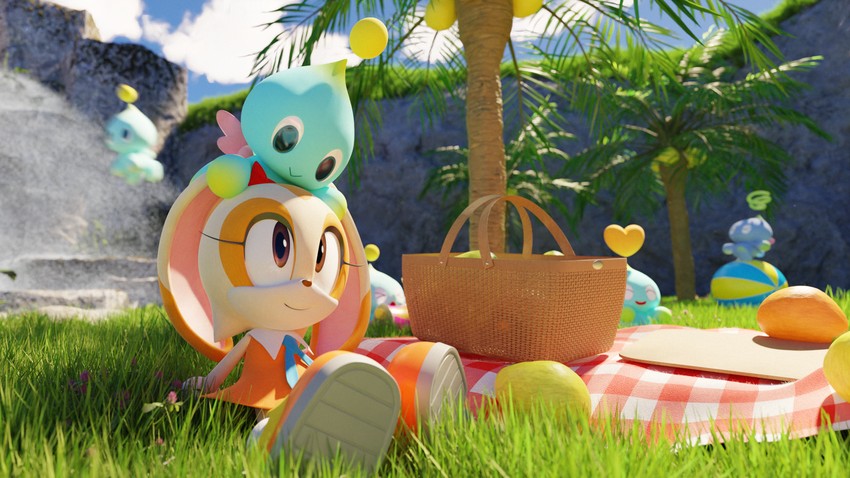 cream the rabbit, neutral chao, and cheese (sonic) drawn by hypersonic172