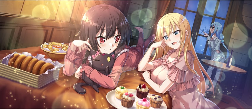 megumin, aqua, darkness, and chomusuke (kono subarashii sekai ni shukufuku wo! and 1 more)
