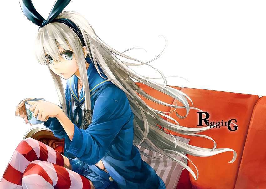 shimakaze (kantai collection and 1 more) drawn by miishi_jun