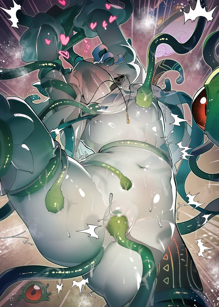 icejade acti, paces light of the ghoti, and lekunga (yu-gi-oh!) drawn by ro_g_(oowack)