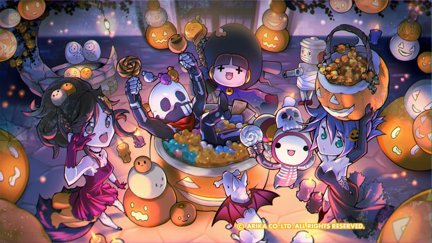 nanase, blair dame, skullomania, rain, knitty, and 3 more (arika and 2 more)