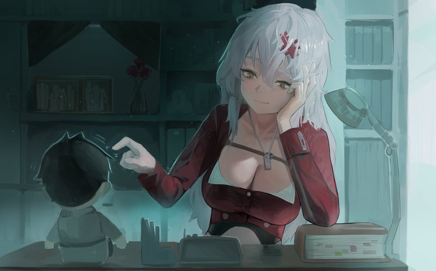 commander and yulha (goddess of victory: nikke) drawn by peparonipi20