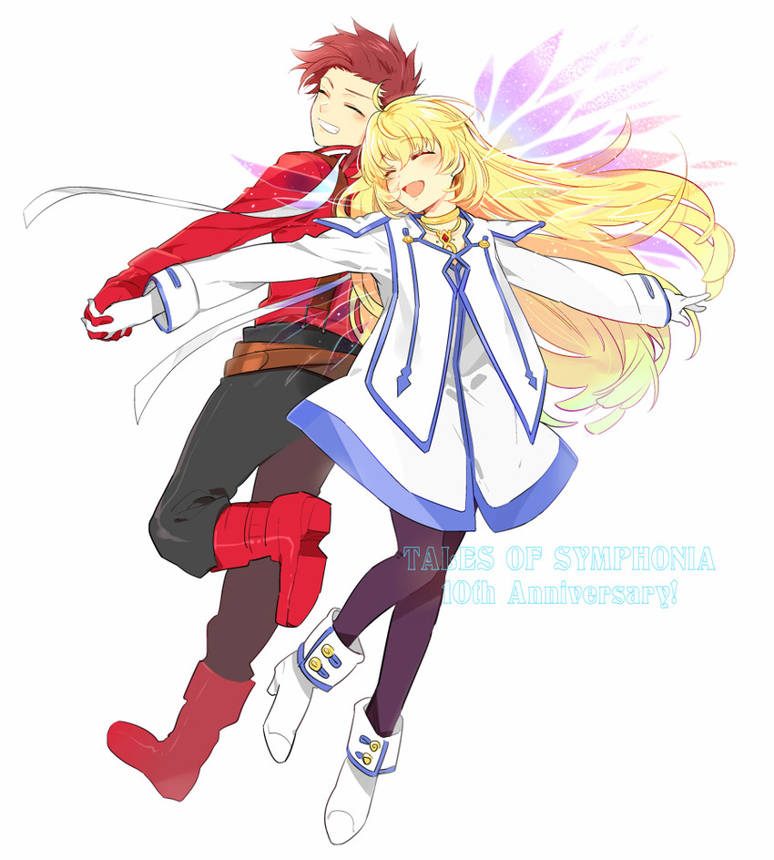 colette brunel and lloyd irving (tales of and 1 more) drawn by karuha