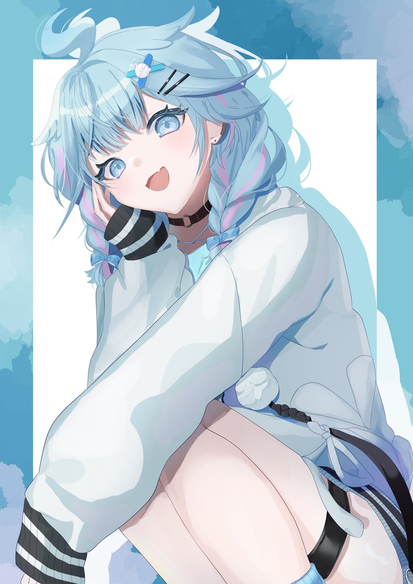 mizumiya su (hololive and 1 more) drawn by k_urokuro_966