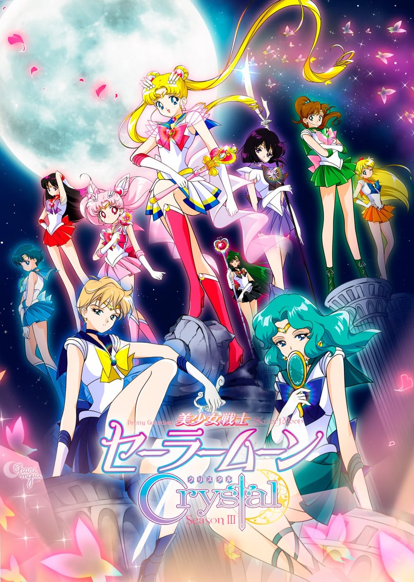 tsukino usagi, sailor moon, mizuno ami, aino minako, hino rei, and 16 more (bishoujo senshi sailor moon and 1 more) drawn by honeymoonpetal