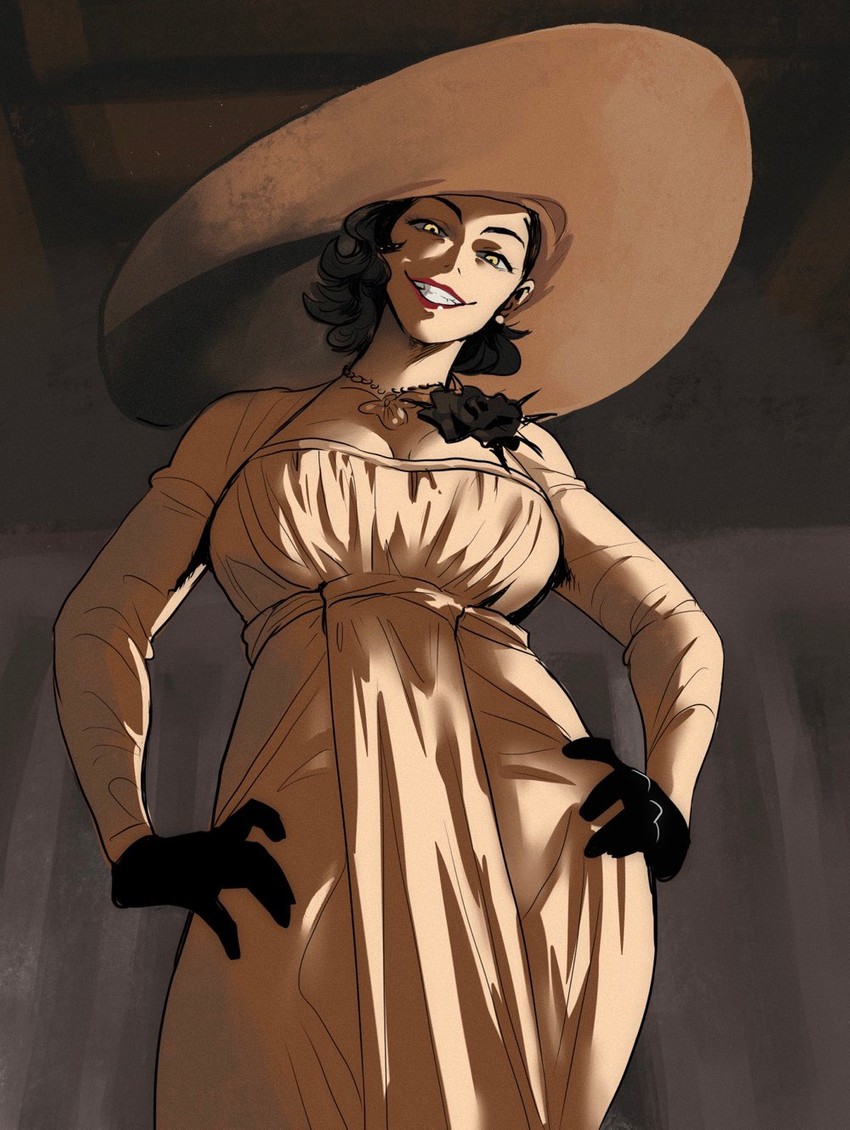 alcina dimitrescu (resident evil and 1 more) drawn by miyuli