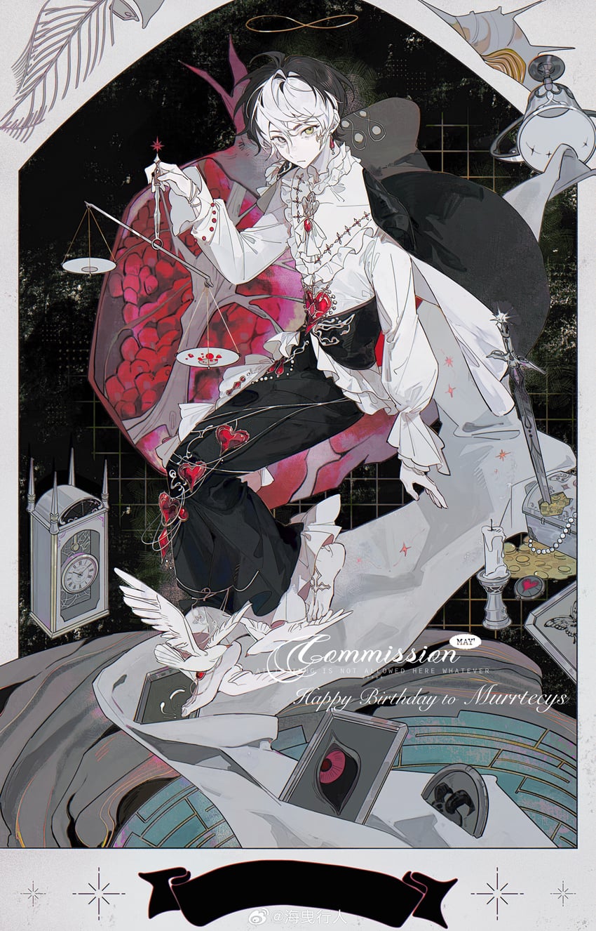 warrior of light and murrtecys ansuz (original and 2 more) drawn by hai_yexing_ren