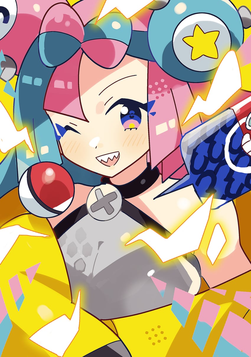 iono, rotom, and rotom phone (pokemon and 1 more) drawn by anidler91