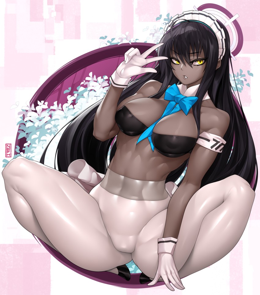 karin (blue archive) drawn by nephlite