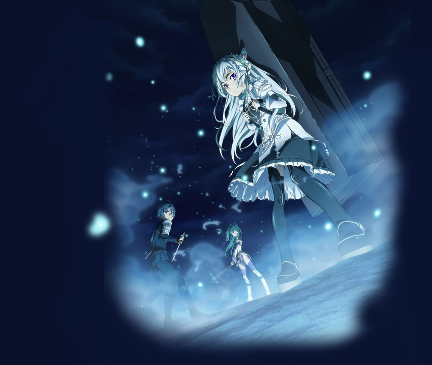 chaika trabant, akari acura, and tooru acura (hitsugi no chaika) drawn by hitsuki_rei