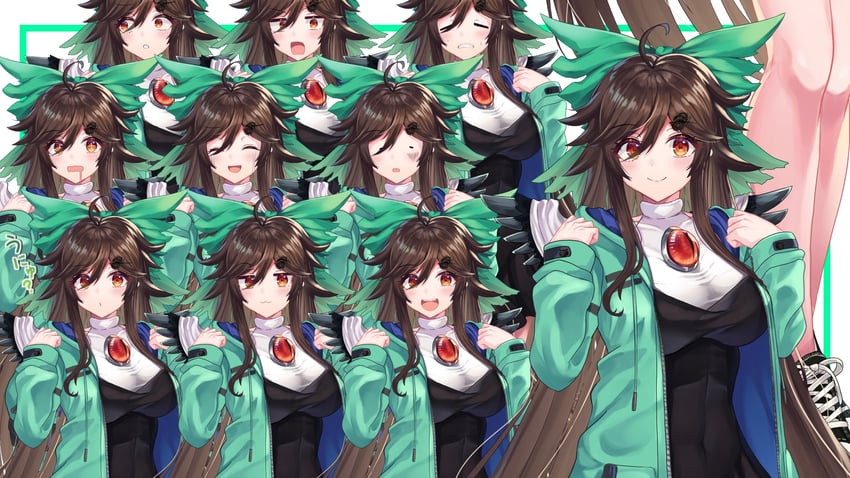 reiuji utsuho (touhou) drawn by afueeriru