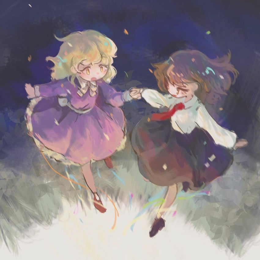 usami renko and maribel hearn (touhou) drawn by mozu_(tamakonnyaku)