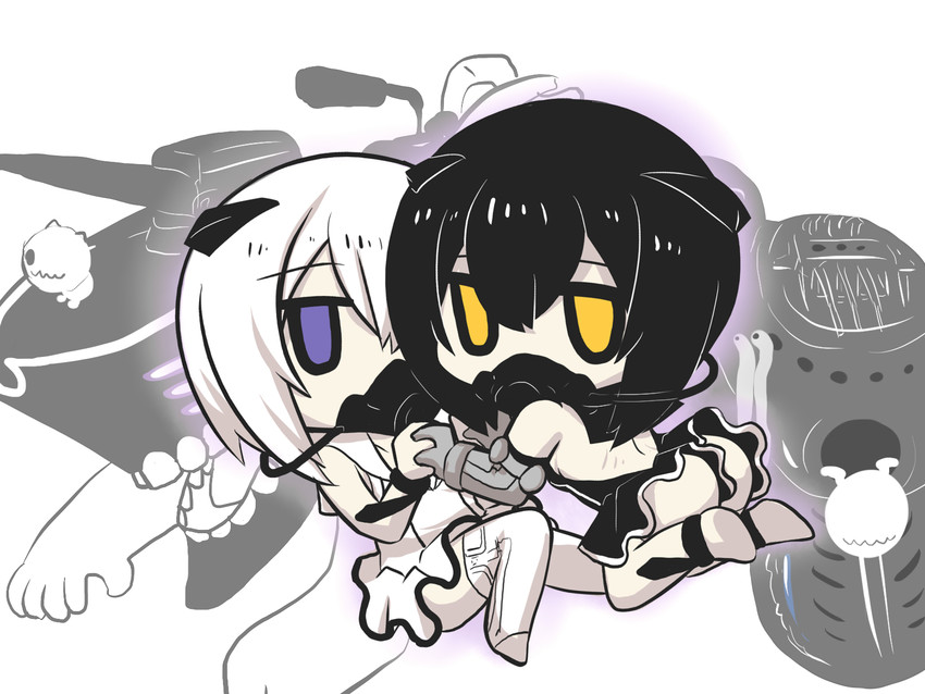 abyssal twin princess (kantai collection) drawn by goma_(gomasamune)