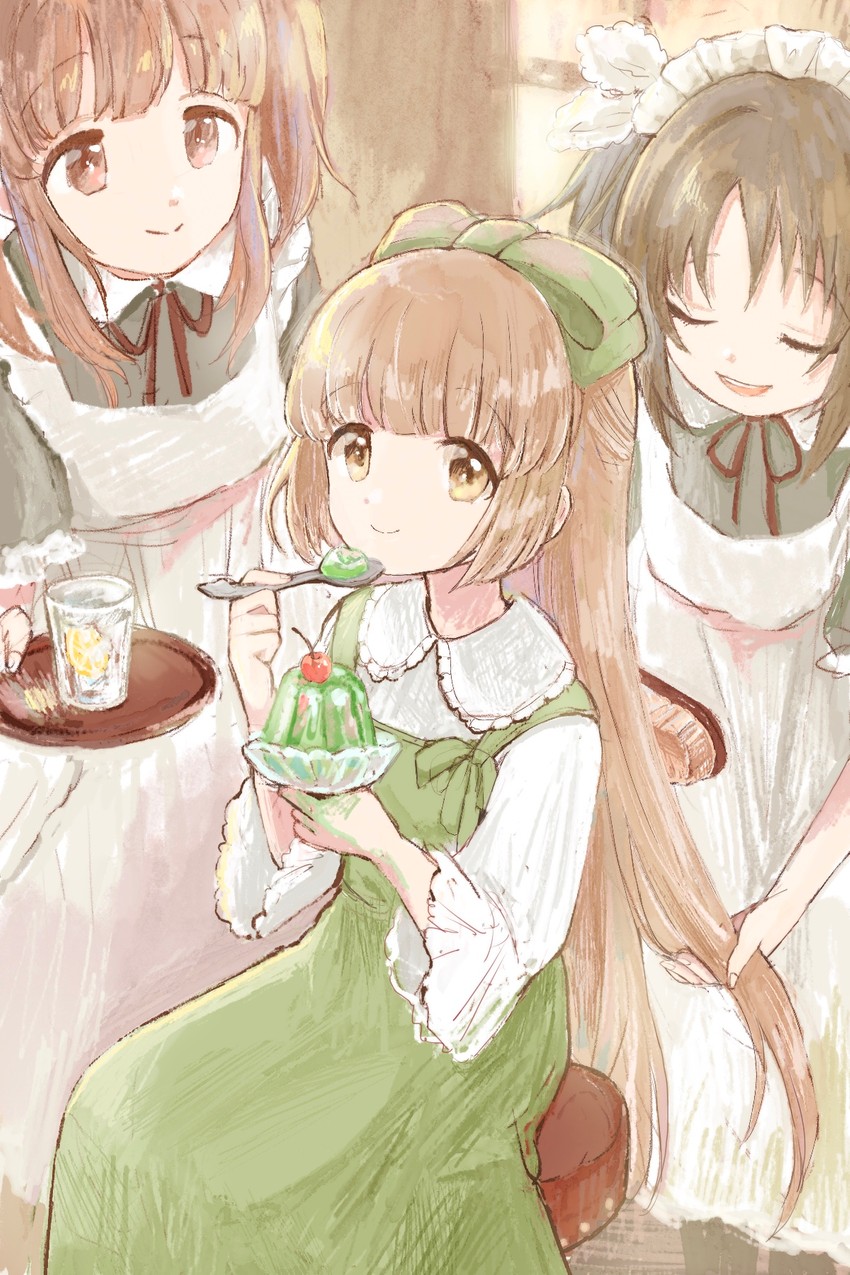 ogata chieri, yorita yoshino, and imai kana (idolmaster and 1 more) drawn by mitsuyahachiko