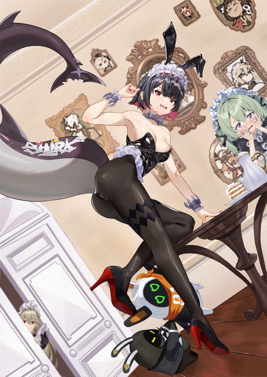 ellen joe, corin wickes, and alexandrina sebastiane (zenless zone zero) drawn by user_xnkx8754