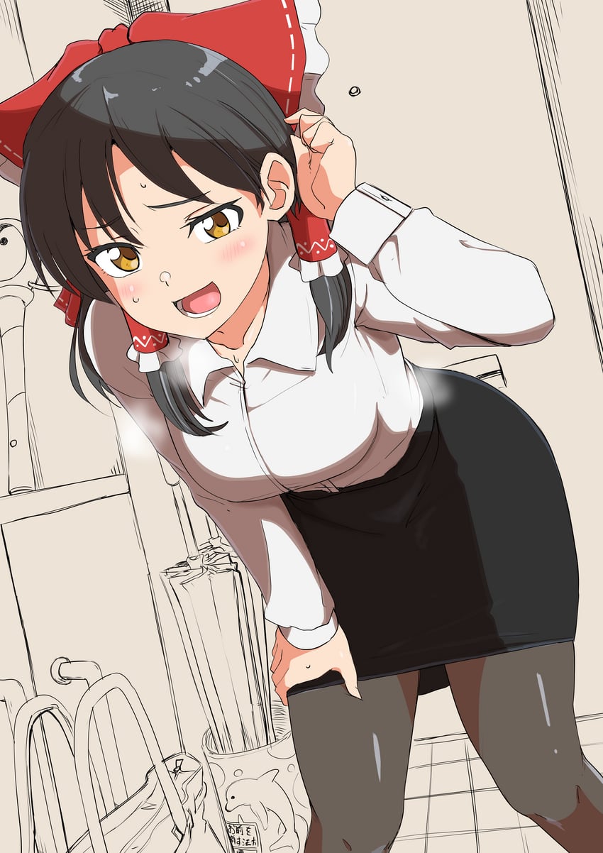 hakurei reimu and sananana (touhou and 1 more) drawn by remote_controller_4
