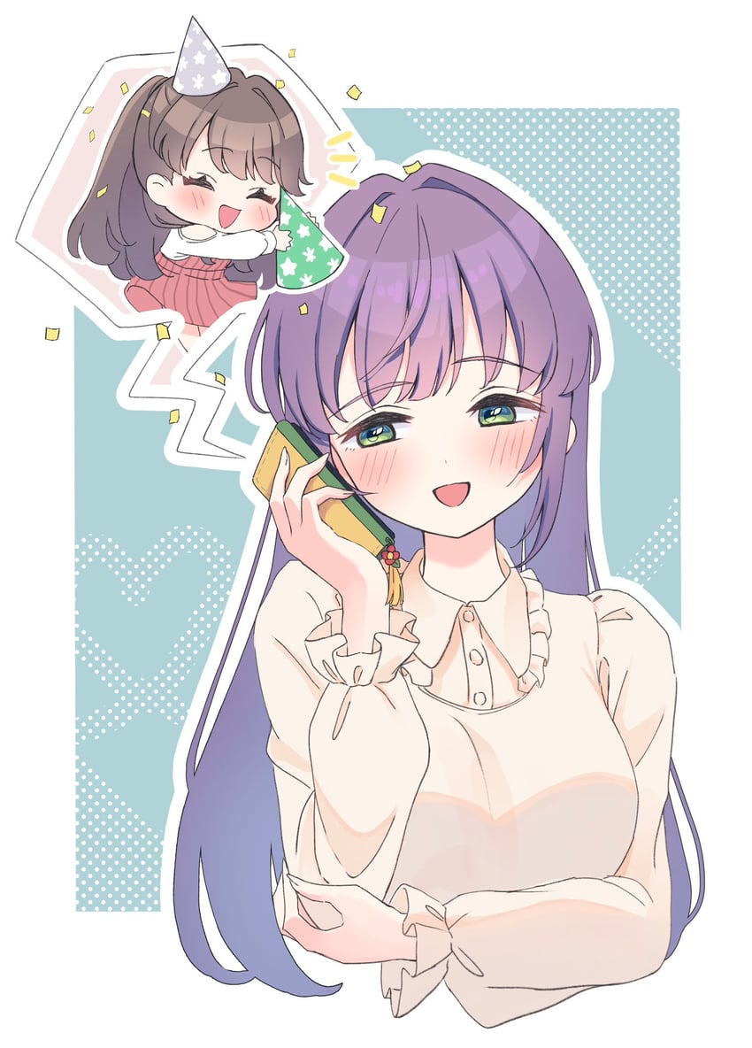 fujishima megumi and otomune kozue (love live! and 1 more) drawn by hiyori_(20hiyori727)