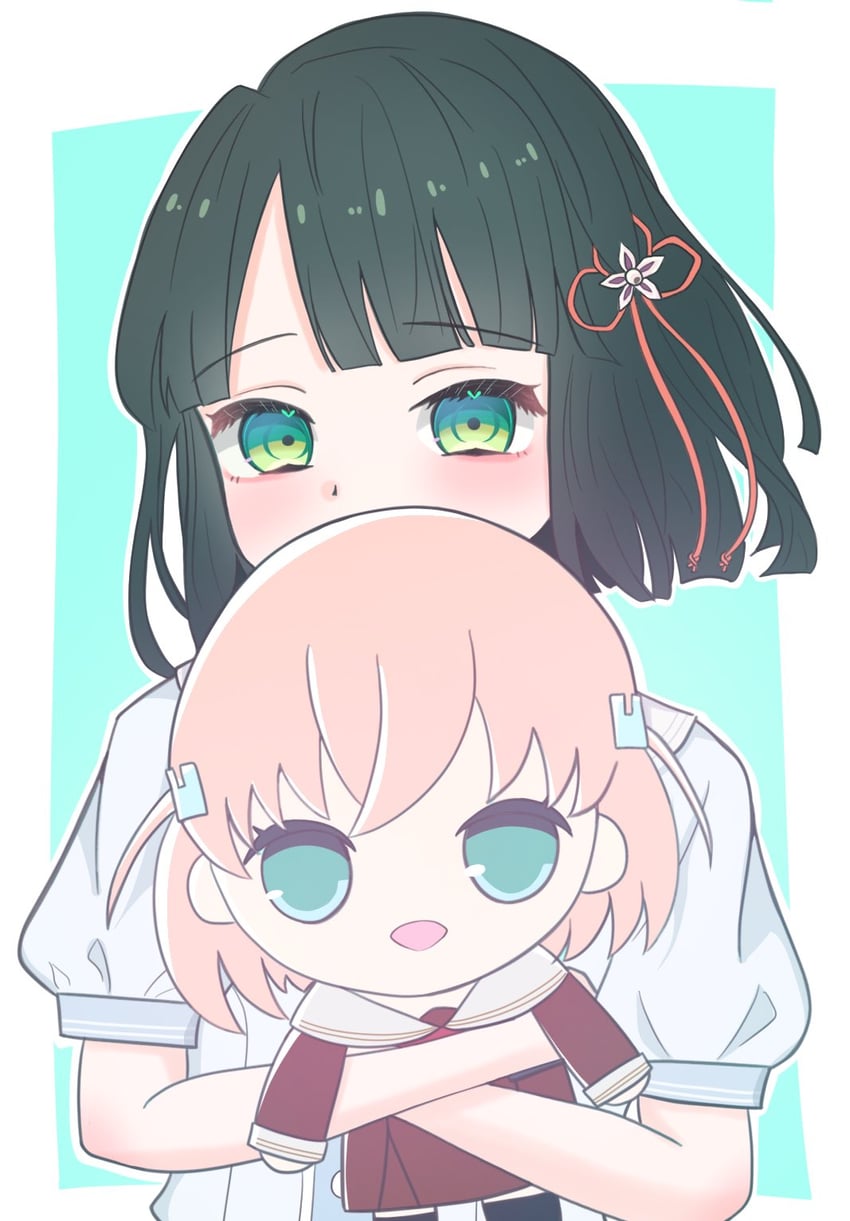 hinoshita kaho and momose ginko (love live! and 1 more) drawn by shrcomp