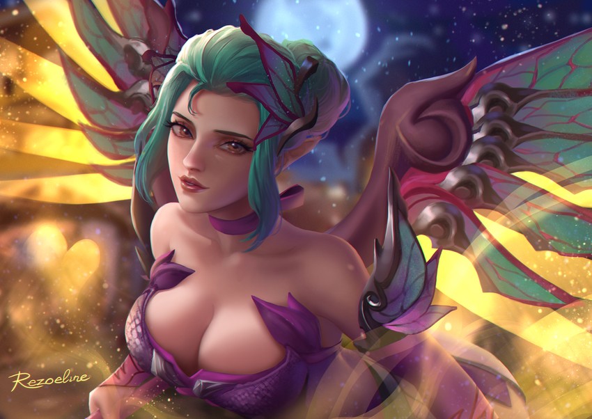 mercy and sugar plum fairy mercy (overwatch and 1 more) drawn by rezoeline