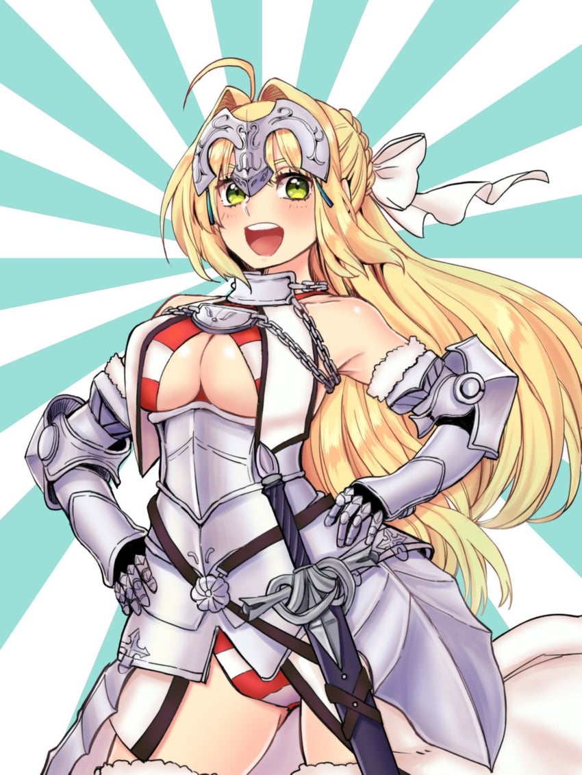 nero claudius and jeanne d'arc (fate and 1 more) drawn by natsushiro