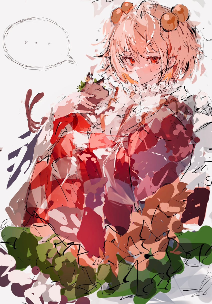 chen and motoori kosuzu (touhou) drawn by po_(anhk5528)