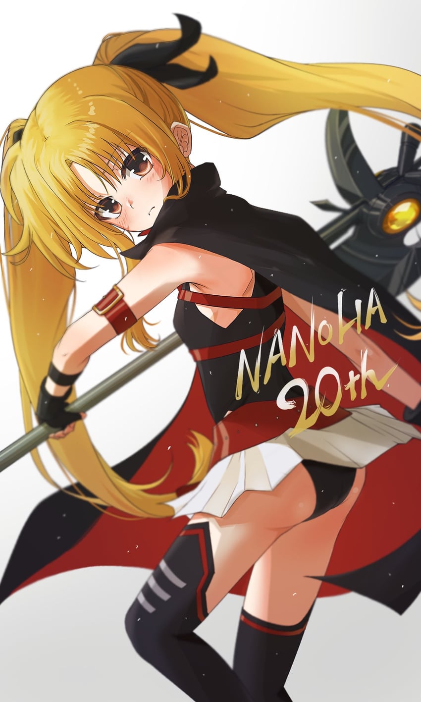 fate testarossa and bardiche (lyrical nanoha and 2 more) drawn by akatsuki_(akatsukinotsuki)