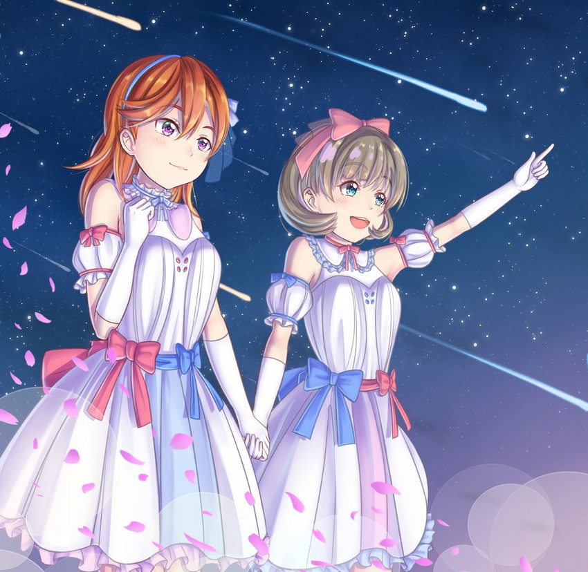 shibuya kanon and tang keke (love live! and 1 more) drawn by tsukimi_seiya
