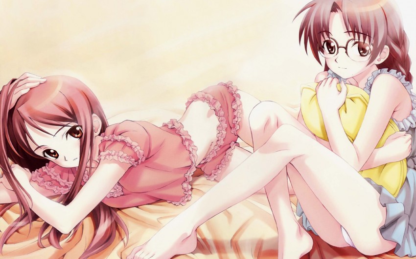 kirihara touko and miyasumi misato (cross channel) drawn by matsuryuu