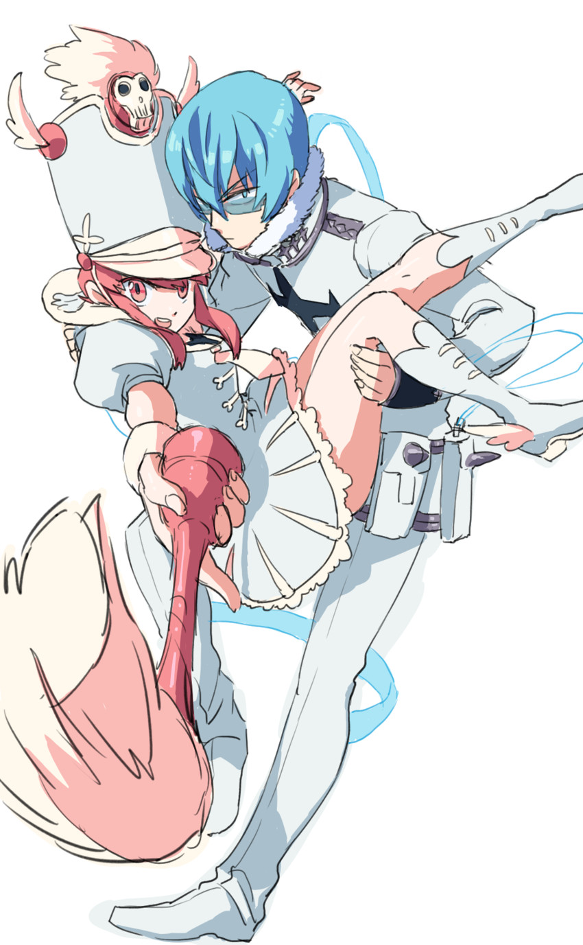 jakuzure nonon and inumuta houka (kill la kill) drawn by izuxco